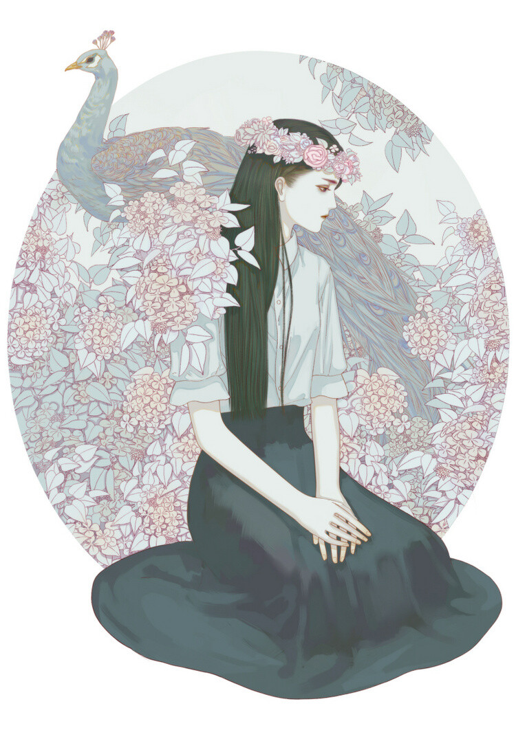 少女 梦幻 插画师：--君翎-