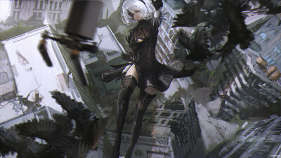 NieR：Automata 尼尔：机械纪元 绘师：Novelance 本作品pixiv id=62840874