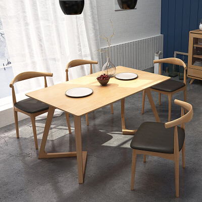 北欧餐桌 实木餐桌椅组合 日式餐台纯小户型长方形方桌饭桌子家具