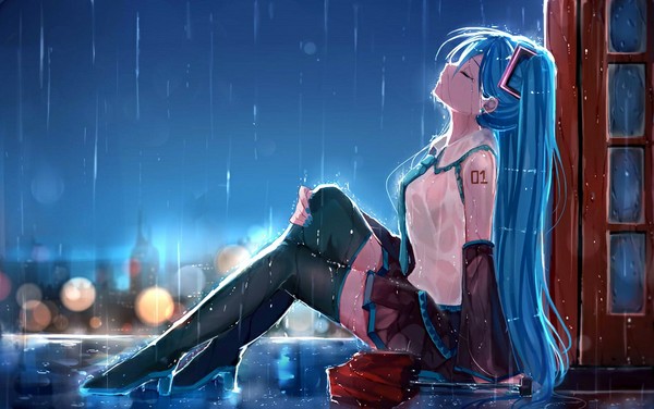 雨中初音