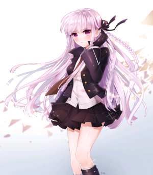 【来源pixiv，侵删】
插画ID：pixiv59636393_0
画师见插画水印

雾切响子，游戏及其动画《弹丸论破：希望的学园与绝望的高校生》女主角。希望之峰学院第78期学生，初期才能未知。实际头衔为“超高校级的侦探（超高校级の“侦探”）”。非常无口的属性，并拥有相当神秘感和第六感的美少女。虽然面无表情，看似冷漠，但破案能力超强。
动漫二次元原创/同人画/人物插画/手绘/女生头像/壁纸/锁屏/背景/美少女/紫发/紫长直/三股辫/紫瞳/短裙/高筒靴