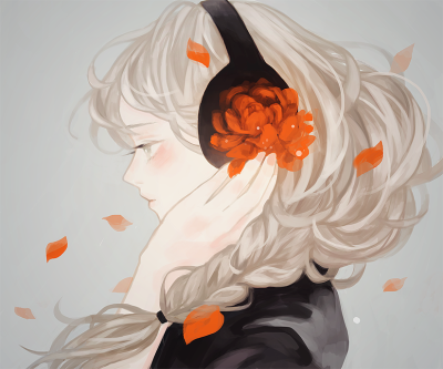 petal stream. 绘师：tofuvi 本作品pixiv id=55250818