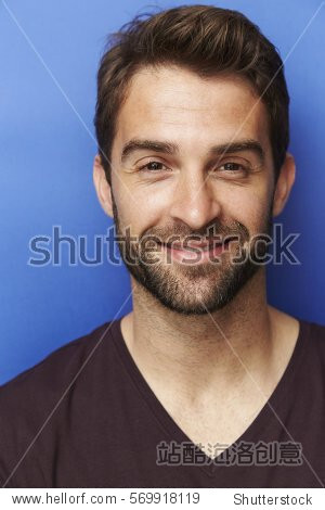 Portrait of smiling man in studio