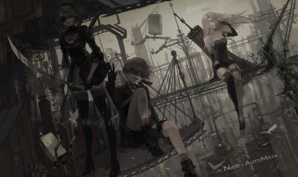 NieR：Automata 尼尔：机械纪元 绘师：皊风霙 本作品pixiv id=62882032