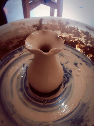 第一次做陶艺 