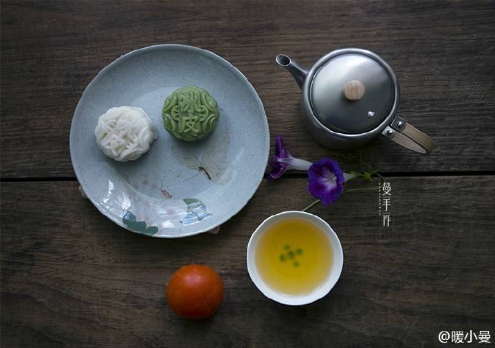 冰皮月饼&一壶清茶（摄影/暖小曼）