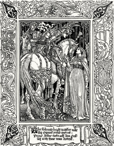 《仙后/Spenser’s faerie queene》作者：埃德蒙•斯宾塞（Edmund Spenser，1552-1599）
插图：瓦尔特•克兰（Walter Crane，1845-1915）