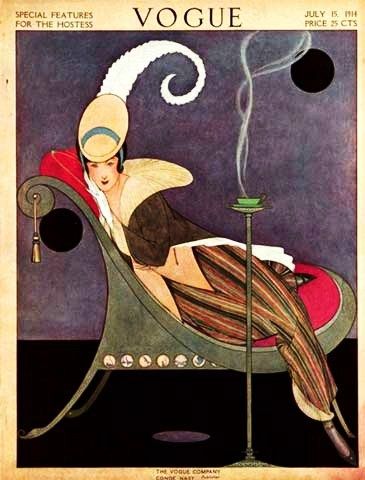 Vogue Cover, 1914 July , Illustrated by Helen Dryden