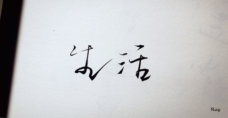 手写 飘逸 文字生活