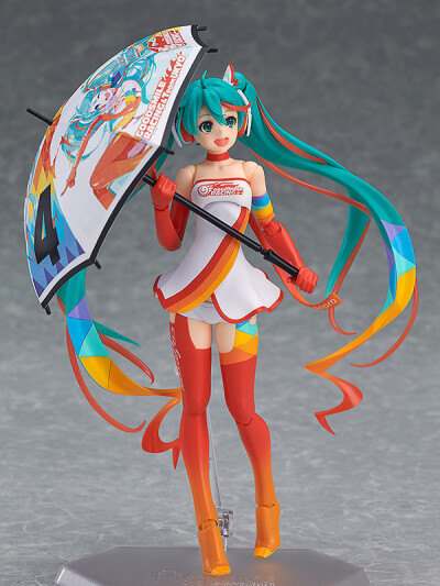 动漫 初音未来 figma#SP-78 赛车女郎2016 可动初音 盒装手办