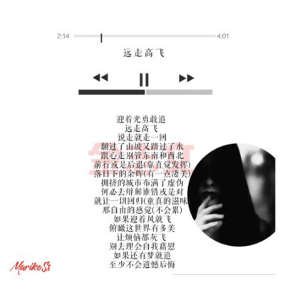 #一首歌一张图#
推荐歌曲：远走高飞
歌手：金志文