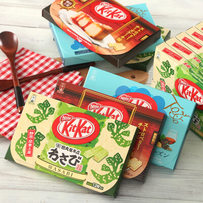 限定发售日本进口零食雀巢奇巧KitKat威化饼干夹心巧克力礼盒年货