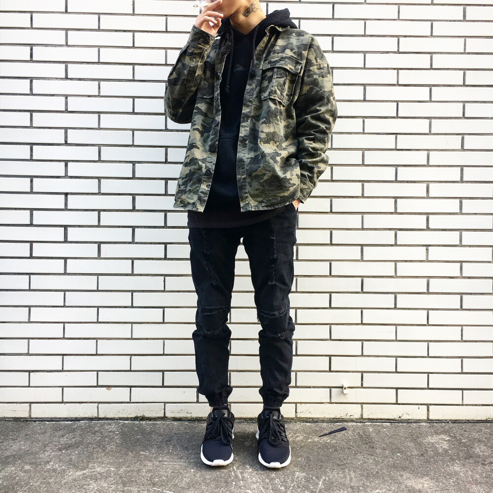 AIRWAY 2016 FW CAMO SHIRT 迷彩军绿双色工装衬衫