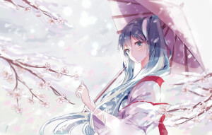 初音未来 雪未来 绘师：Alitia  本作品pixiv id=48738560