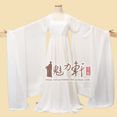 定制 精品白色仙女古装舞蹈学校表演服装影楼主题服装王朝的女人杨贵妃