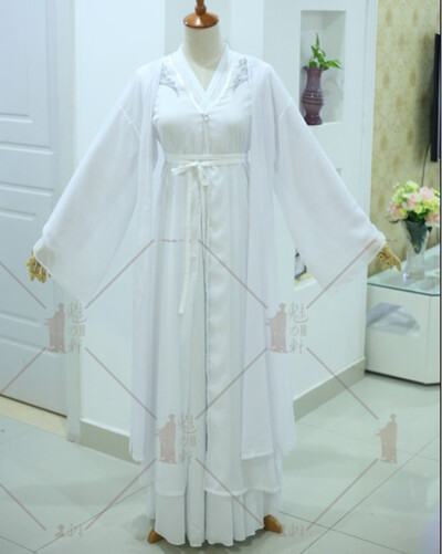 花千骨师门同款古装/白色舞蹈服装/修仙服影楼摄影写真新款演出服