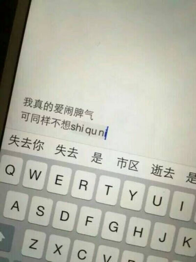 我真的爱闹脾气
可同样不想失去你