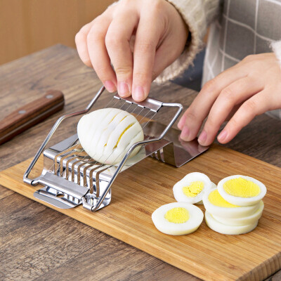日本不锈钢切蛋器切鸡蛋神器花式皮蛋开蛋器松花蛋切片器切瓣器