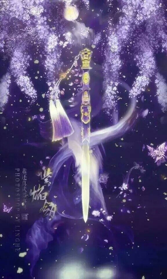 古风,紫色,剑