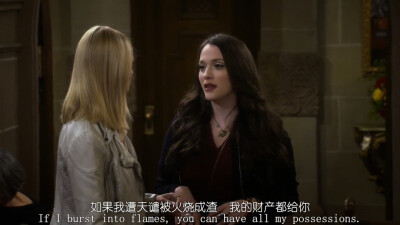 《破产姐妹》Max 凯特戴琳斯(Kat Dennings) Caroline贝丝比厄 美剧 台词 截屏