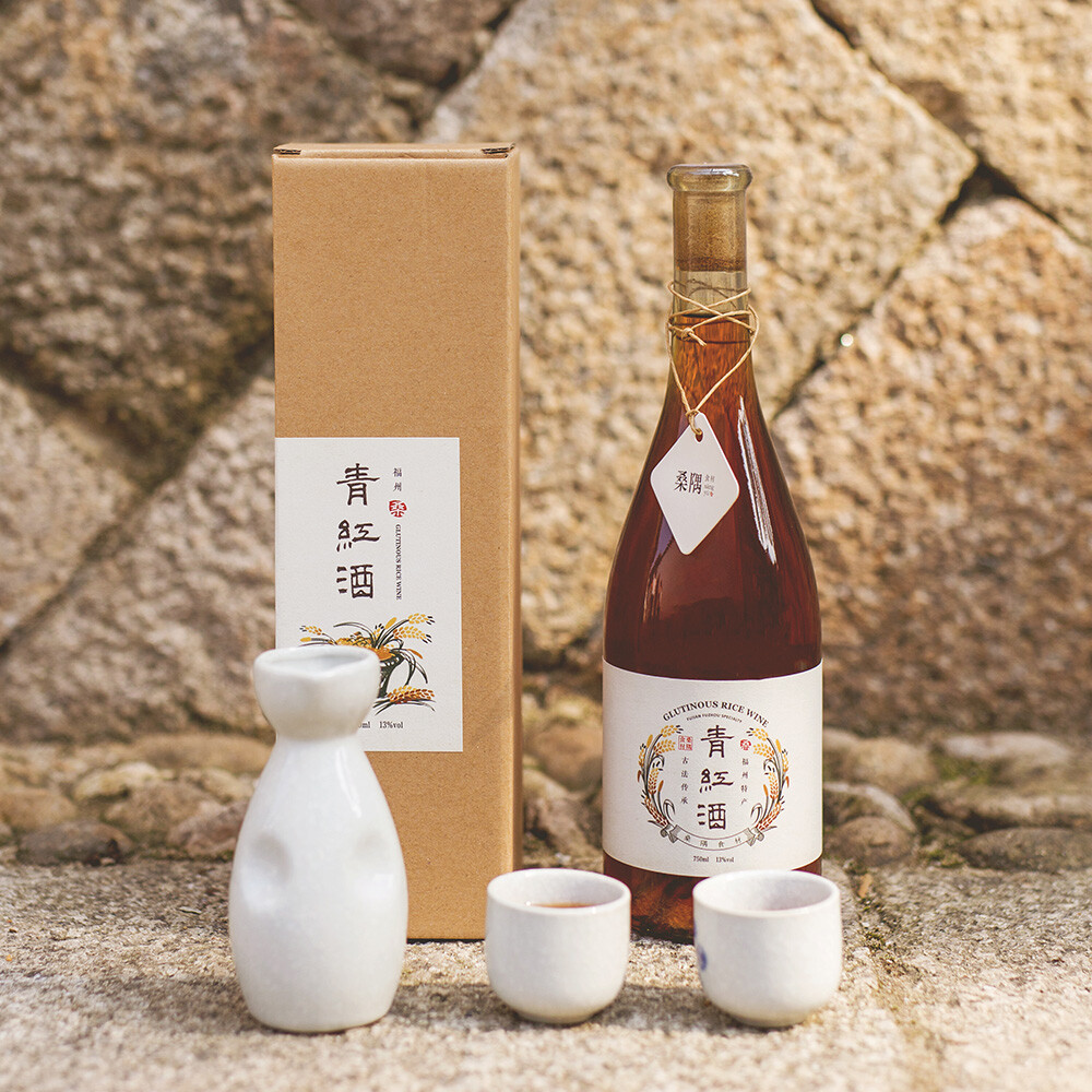 桑隅青红酒微甜型红曲米酒黄酒福建古田自酿750ml