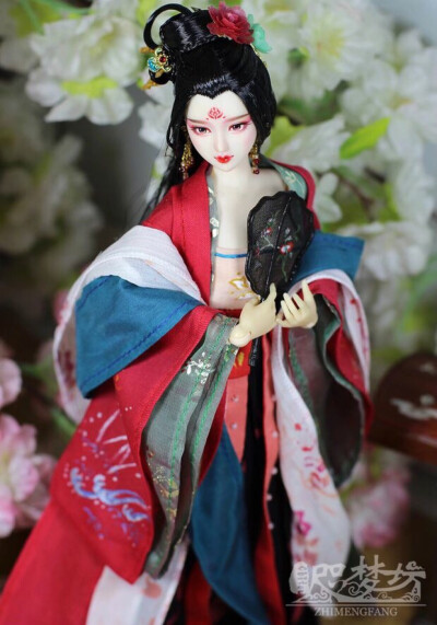 ob27古装娃 雨衣兔，花花合作小成品娃——展示
