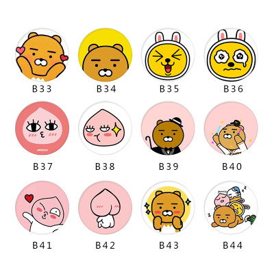 kakao friends懒人手机支架pop sockets伸缩气囊创意支架绕线器