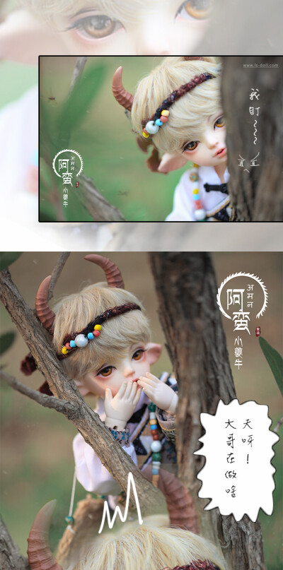 龙魂人形社 限量 BJD SD 娃娃 动漫 玩具 人偶手办 上古神兽 小夔牛·阿蛮 1/6 BJD娃