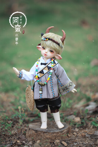 龙魂人形社 限量 BJD SD 娃娃 动漫 玩具 人偶手办 上古神兽 小夔牛·阿蛮 1/6 BJD娃