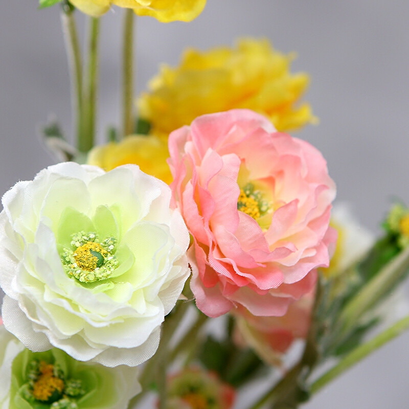 柔软时光仿真露莲花假花绢花插花花艺花器装饰品花瓶摆件客厅餐厅