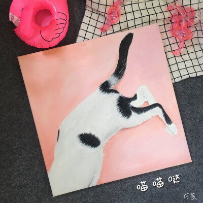 油画《猫》