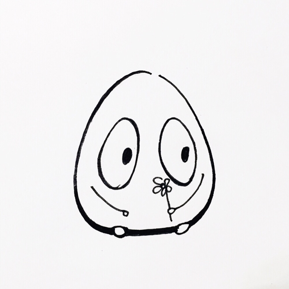 情头手绘大眼怪