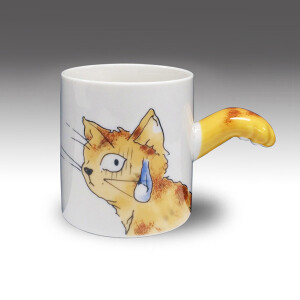 代购 日本代购美浓烧生活剧场日本制猫掌马克杯陶瓷杯子咖啡杯猫咪  by：aStarry