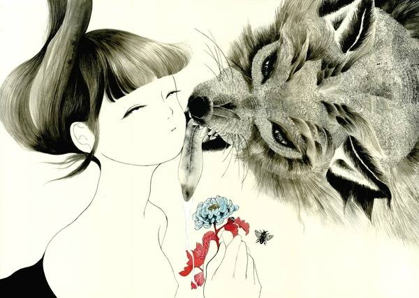 作者： Mika Nitta是来自日本的插画艺术家，她的作品一直以融合日本传统风格结合现代漫画为特点，并有着浓厚的神秘气息，堪称东方的爱丽丝梦游仙境。