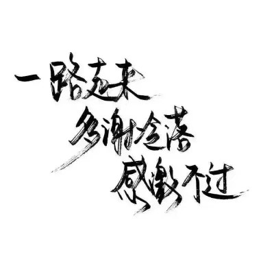 泼墨，手写，白底，短句，极简，文字，小清新。