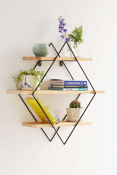 Diamond Cross Planes Shelf 