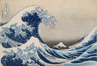 《神奈川冲浪里》（The Great Wave），1831年 葛饰北斋