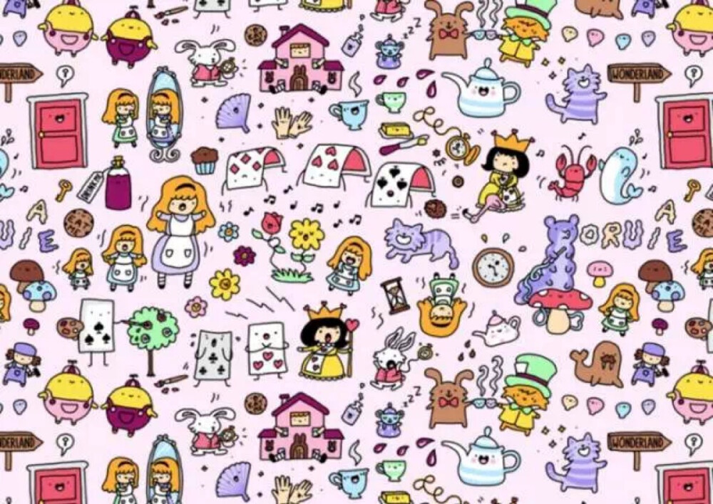 手帐素材爱丽丝梦游仙境byinskirakira侵删