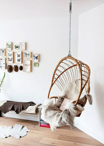 ❤简单生活❤ 室内设计_午后慵懒的阳光，只想静静的窝在吊椅上