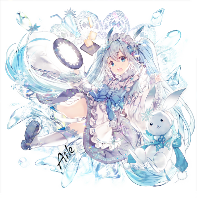 初音未来 雪未来 绘师：Aile 本作品pixiv id=63134378