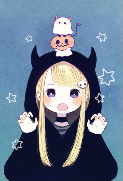 女生头像，绘画。via——pixiv（一个app）ID：a y u（LINEスタソプ）