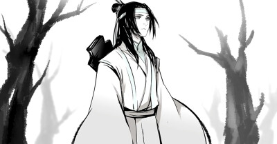 魔道祖师
蓝忘机道“你的腿，别走了。”
魏无羡道：“不走你背我啊？”
忘机闻言便站到了他身前，似乎真的俯下身、弯下膝来，纡尊降贵地去背他。