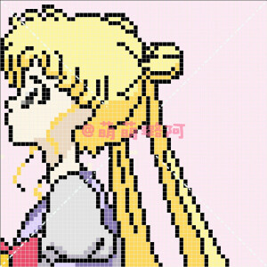 拼豆图纸 月野兔
微博@萌萌璐阿