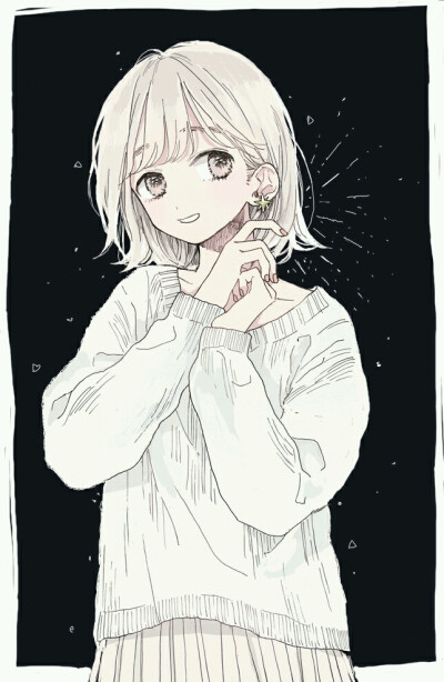 女生头像，绘画。via——pixiv（一个app）ID：霊子