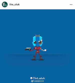 银河护卫队 可爱大眼版 但是漫版细手细脚的 拼豆时候可以适当改造加粗或者添加背景哦#拼拼豆豆# ​​​​