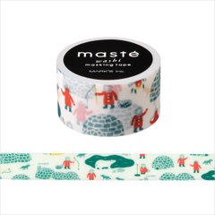 日本Mark's和纸胶带 maste 2016圣诞限定 20mm 爱斯基摩雪屋