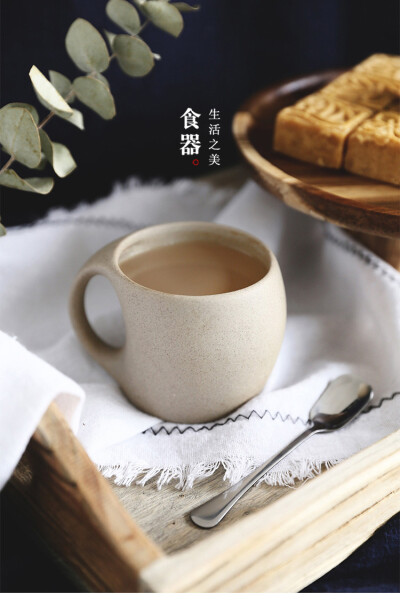 驼背雨奶奶日式粗陶手工养生杯创意咖啡杯碟套装家用早餐杯水杯子