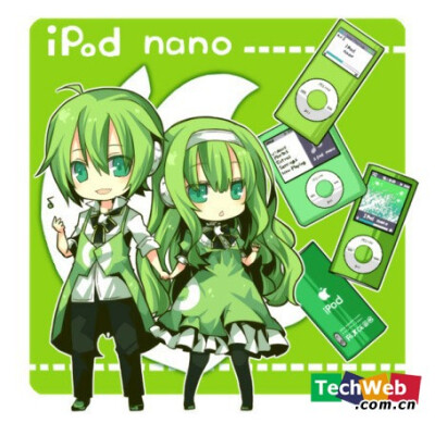 iPod?nano日系拟人全家族萌翻你(图文)