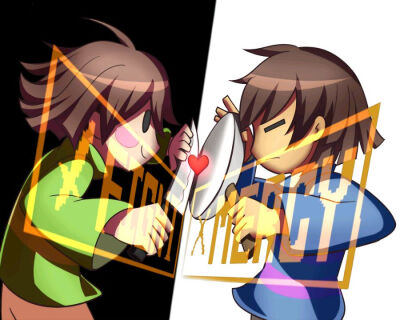 Undertale——Chara&Frisk
FIGHT&MERCY