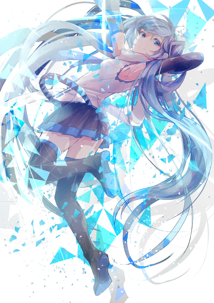 初音未来 绘师：穂嶋 本作品pixiv id=60514473